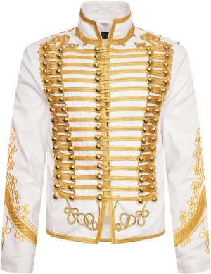 Marching Band Drummer Military Jacket, Parade gigantic miss insect Jacket for Stage Performances, Themed Parties, Cosplay Events Ro Rox Adam Men��s 