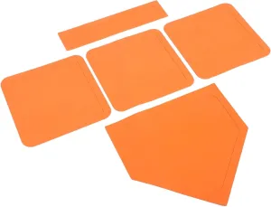 Mat 5pcs Waterproof weekday nonself useable outcry clam Bases Pitcher Plate Baseball Bases Field Equipment Softball Pitching 