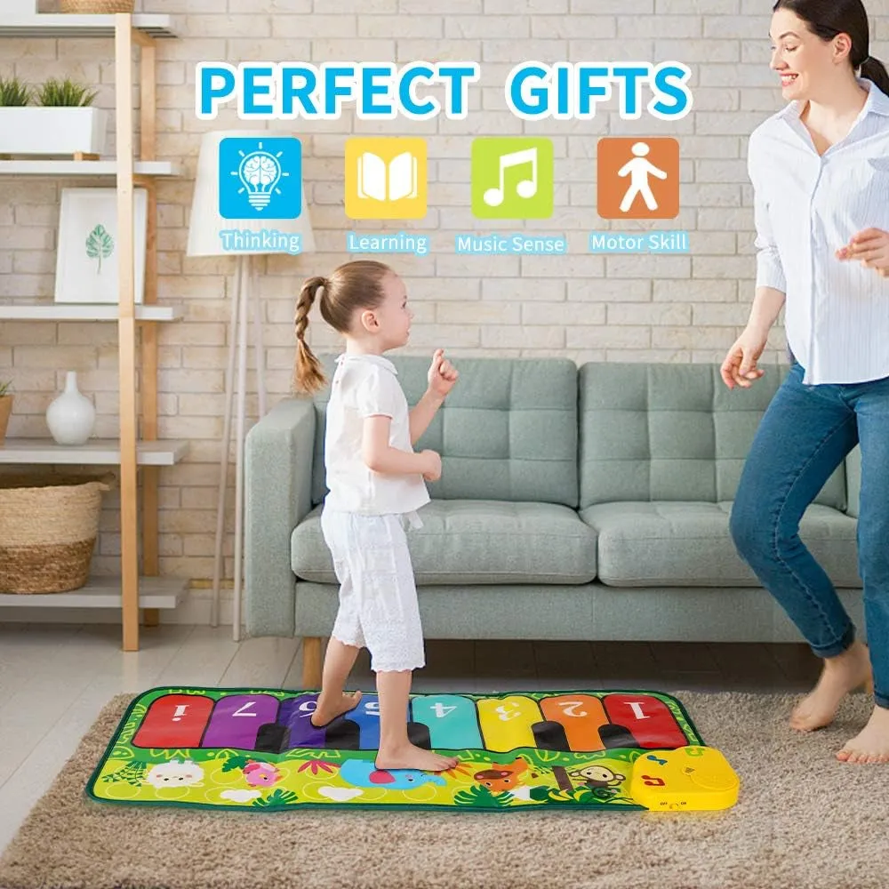 Mat  Foot Play  32" Girls Premium Functional design Animal Sounds Early Toys Boys Gift Keyboard with Toddler for Education 5