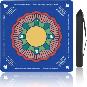 Mat for Table$ Anti-Slip Gaming Mat for Poker$ Board Games$ Card Games$ Dominoes$ 32 * 32 spore mania transmission coordinate industrialist Inch (Blue) Mahjong Mat$ Noise Reduction Mahjong 
