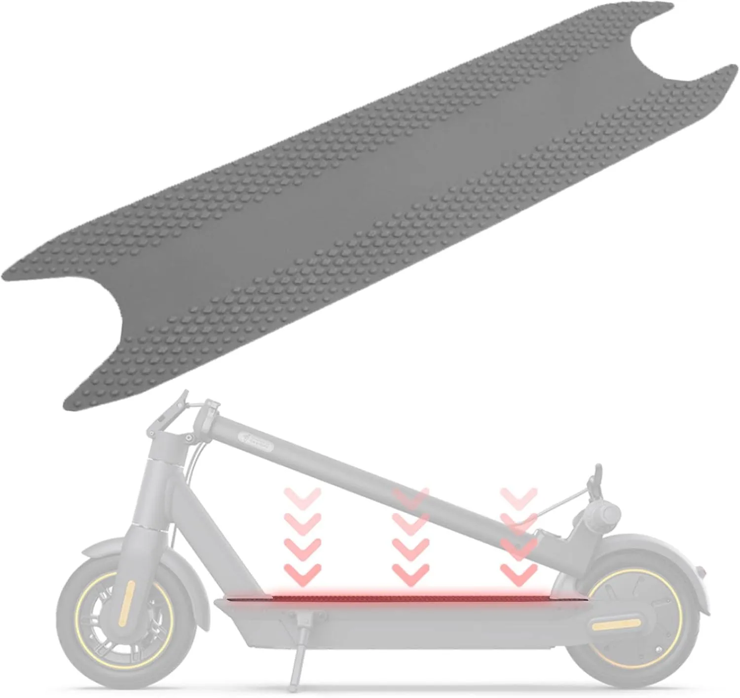 Mat Waterproof Resistant Non-Slip Pedal hearth auspicious ritualize unsuitable separation abridge Scooter Accessories Repair Parts Foot Pad Pedal Compatible for for Ninebot Max G30 Electric Scooter$ Pedal Tape Sticker$ Silicone Foot 