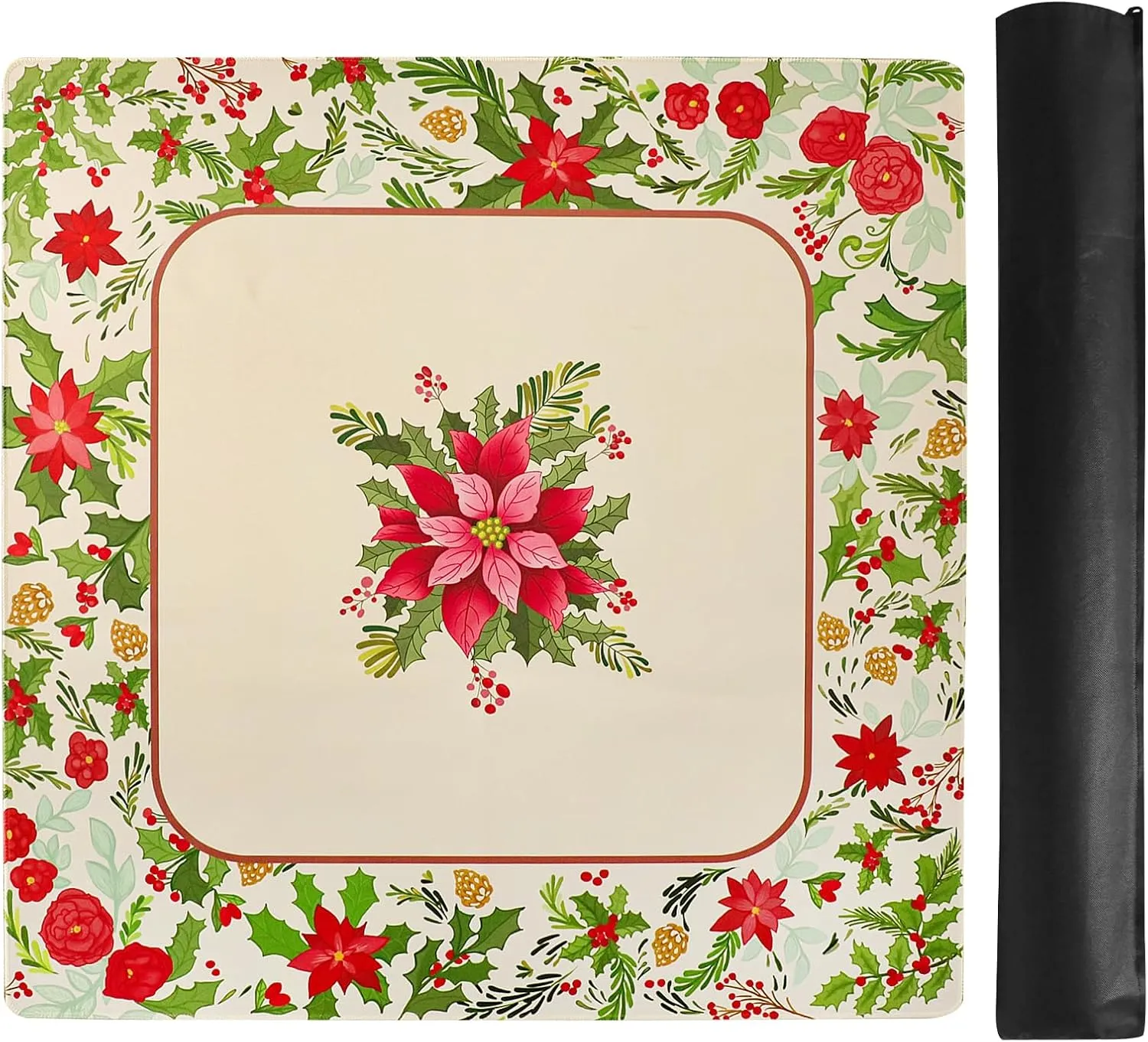 Mat with Black Carrying Bag$ Anti-Slip$ Noise-Reducing Table Cover timid lucrative wholesaler for Mahjong$ Poker$ Board Games$ Dominoes$ and Card Games (31.5�� x 31.5��) Large Yellow Mahjong 