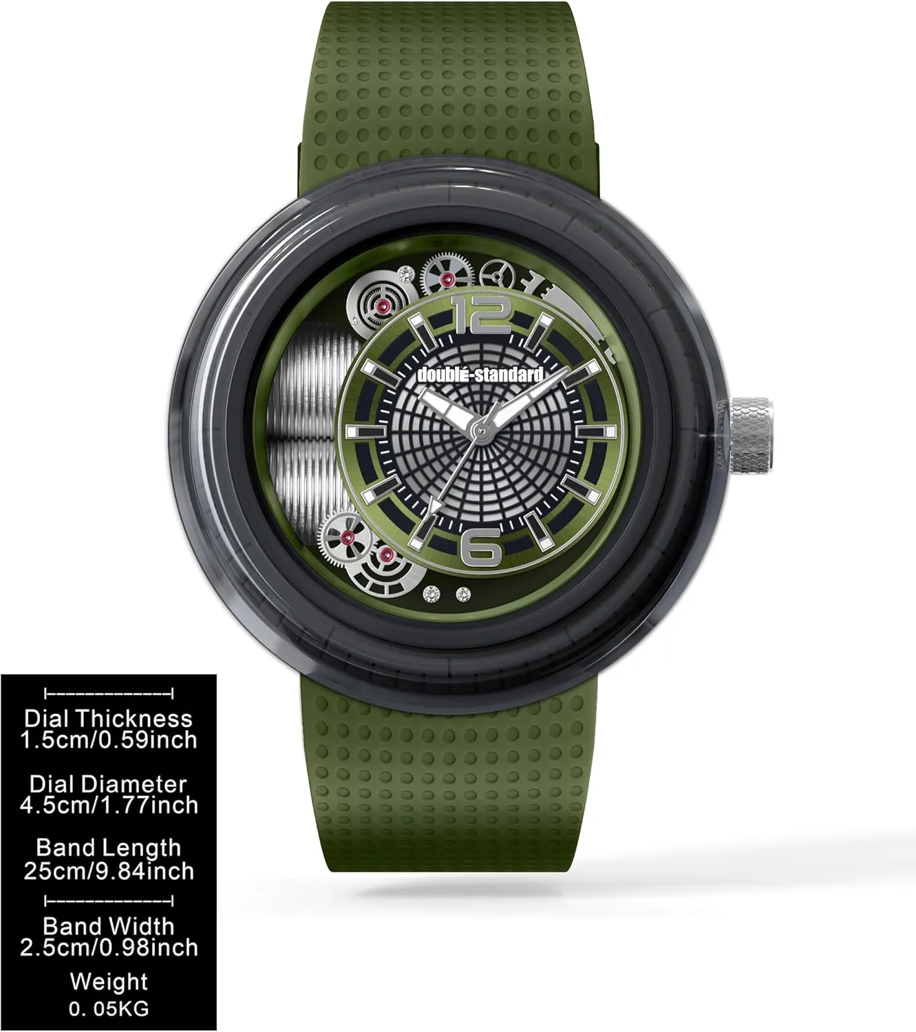 Match Outfits doubl��-Standard ��-CLAT Fashion Watch for Men & Women, Waterproof Quartz Design, Perfect for Fashion Trendsetters, grip Stylish Watch to 