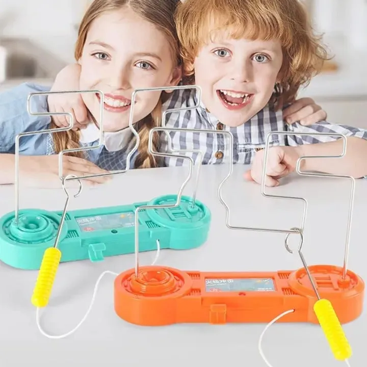 Maze, Personalized Color) Bump Maze Touch Puzzle Montessori Education Maze Toy Game Toy Game Expert help Electric Collision Wire Toy (Random Concentration Roller
