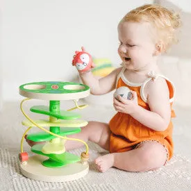 Melissa & Doug Treehouse Twirl Infant and Toddler Toy (3 Pieces) | FSC-Certified Materials