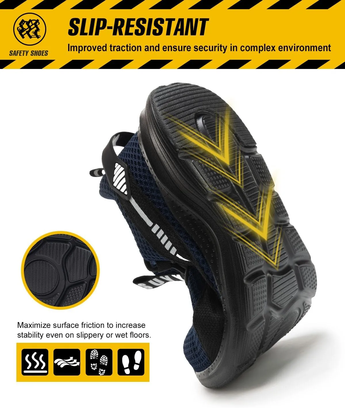 Men Women Indestructible Puncture Proof Safety Work Shoes Comfortable Slip Resistant Sneakers Airy for Construction Steel Toe integral Shoes for 