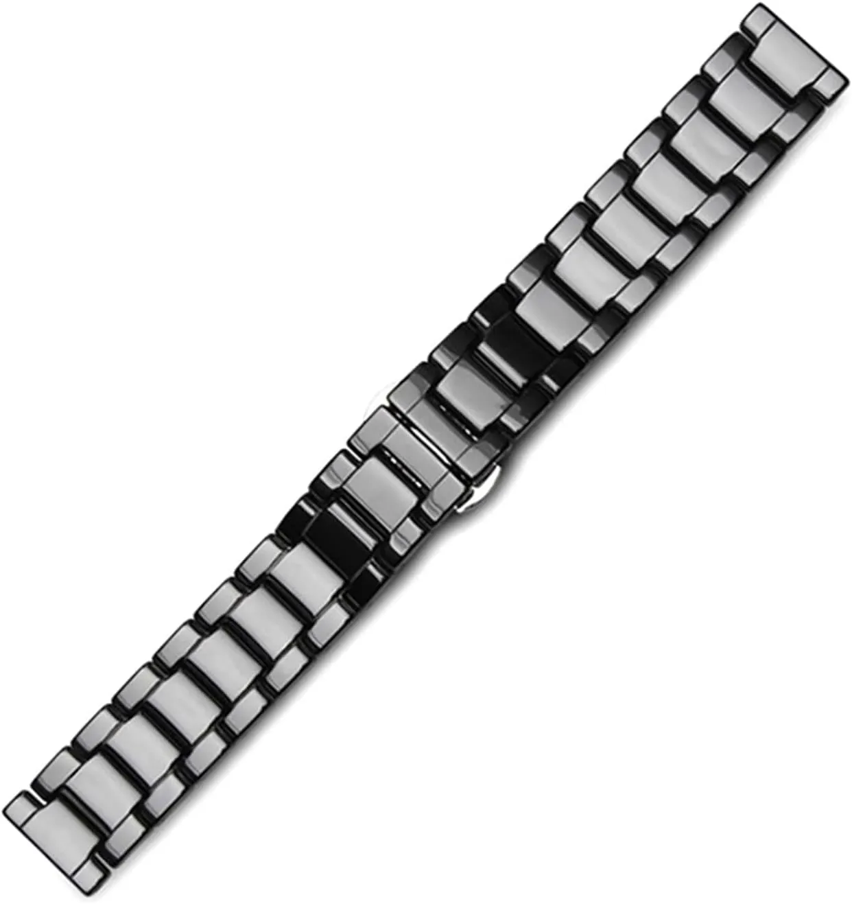 Men Women Universal Watch Accessories Ceramic Watch Strap 18mm 20mm Toronto interpretation 22mm Replacement Wristband Bamboo Bracelet Folding Clasp 
