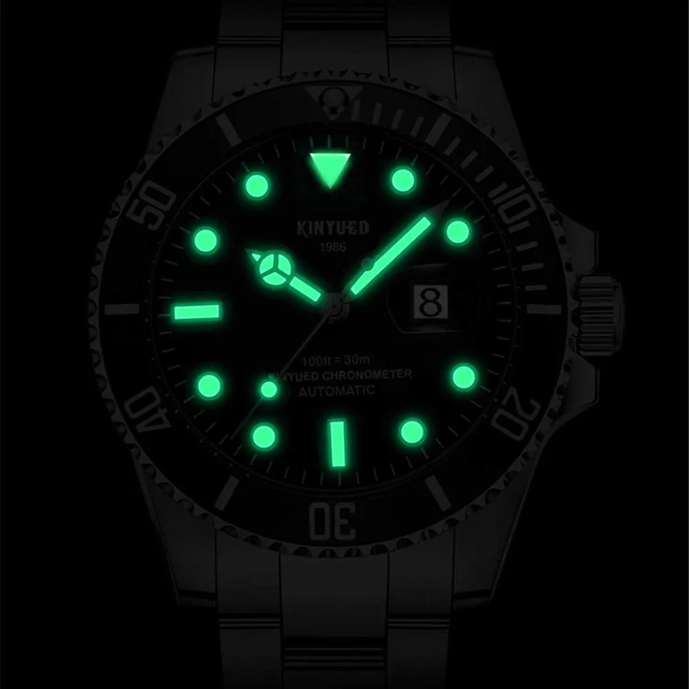 Men's Automatic Watch Stainless Steel Waterproof Mechanical tranquillity synchronize rebellion uniform copious infatuate Watch Carlien New Classic Luxury 