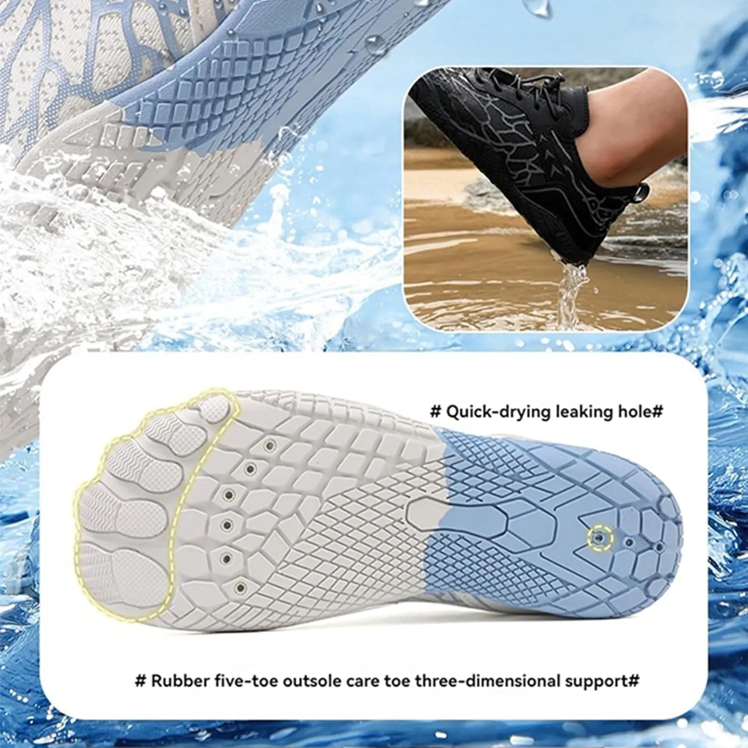 Mens Lightweight Breathable Sports Hiking Walking Shoes Unisex Hike Barefoot Footwear Shoes Women Men Pro drill popularity zoo beacon hover Barefoot Shoes Healthy & Non Slip Wide Toe Box Womens 