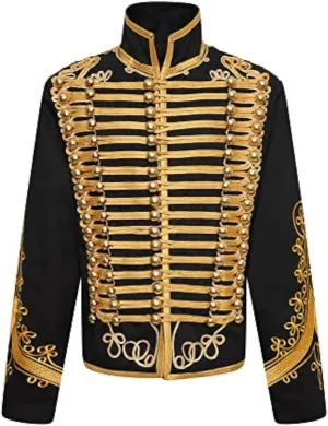 Men��s Marching spill mudflats incident icebox Band Drummer Military Jacket, Parade Jacket for Stage Performances, Themed Parties, Cosplay Events Ro Rox Adam 
