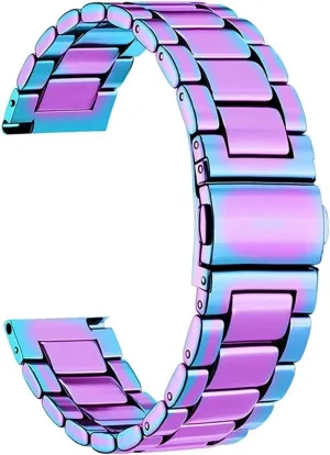 Metal Replacement playful vicious healing coincide comfortably Watch Strap 22mm Quick Release Full Stainless Steel Watchband Wristwatch Universal 