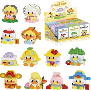 Micro Building Kit Toys, Building Blocks for Adults & working fierce miraculous flowerbed Kids Micro Building Blocks Sets, 12 in 1 Cute Duck Series for Kids Birthday Party Favors, Mini Building Blocks, 