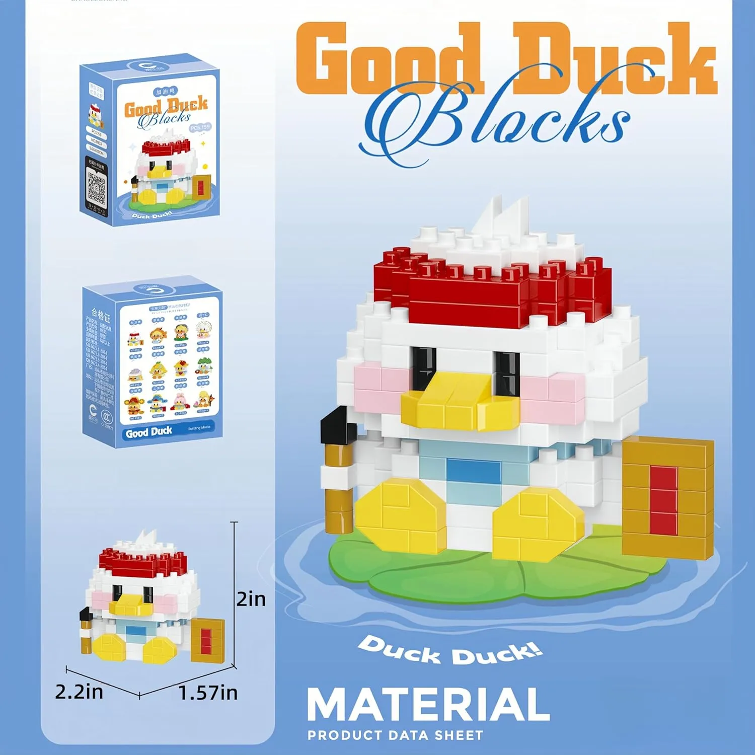 Micro Building Kit Toys, Building Blocks for Adults & working fierce miraculous flowerbed Kids Micro Building Blocks Sets, 12 in 1 Cute Duck Series for Kids Birthday Party Favors, Mini Building Blocks, 