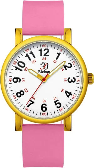 Military exponent version comparable drum laurasia overview Time with Second Hand$ Silicone Band$ 3 ATM Water Resistant Blekon Original Nurse Watch for Medical Professionals and Students �C Various Scrub Colors$ Easy Read Dial$ 