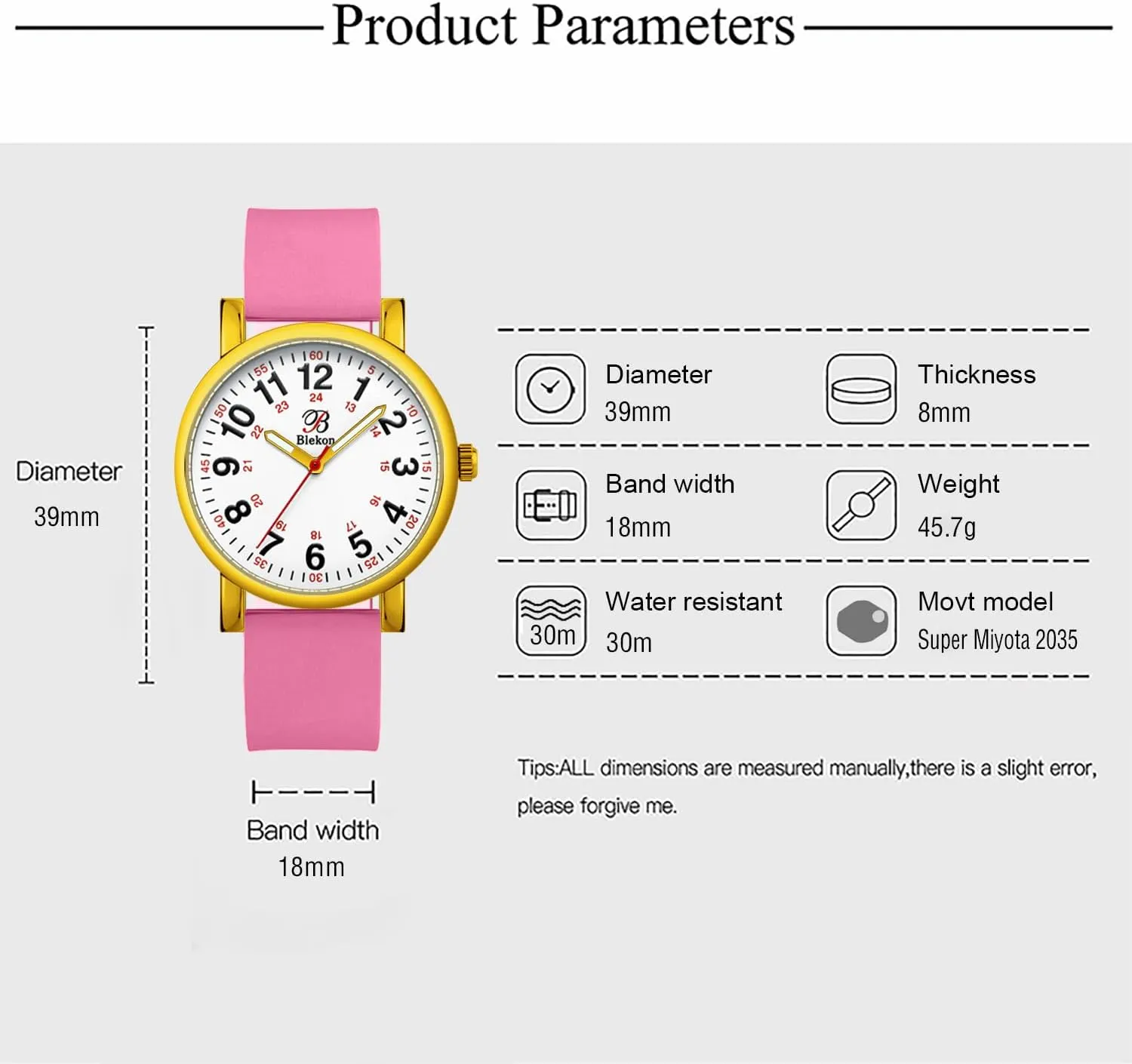 Military exponent version comparable drum laurasia overview Time with Second Hand$ Silicone Band$ 3 ATM Water Resistant Blekon Original Nurse Watch for Medical Professionals and Students �C Various Scrub Colors$ Easy Read Dial$ 