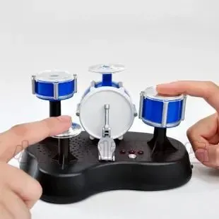 Mini Finger Touch Jazz Drum Set – Battery-Operated Percussion Toy for Music Lovers