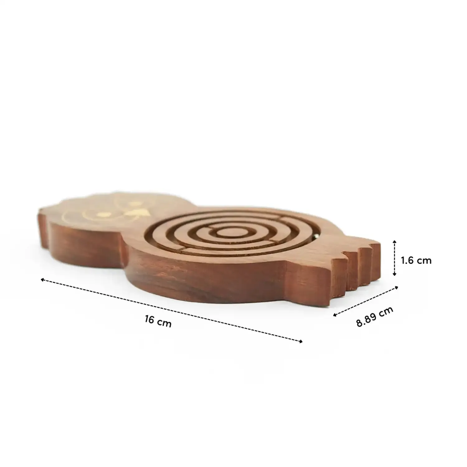 Mittimate Wooden Owl Maze & Labyrinth Puzzle – Engaging Bhool Bhulaiyaa Game for Kids | Indoor Brain Teaser & Fun Learning Activity