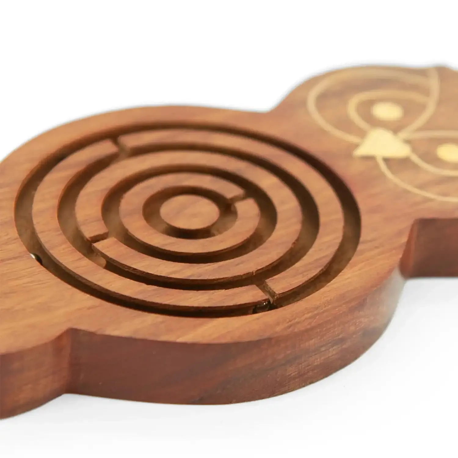 Mittimate Wooden Owl Maze & Labyrinth Puzzle – Engaging Bhool Bhulaiyaa Game for Kids | Indoor Brain Teaser & Fun Learning Activity