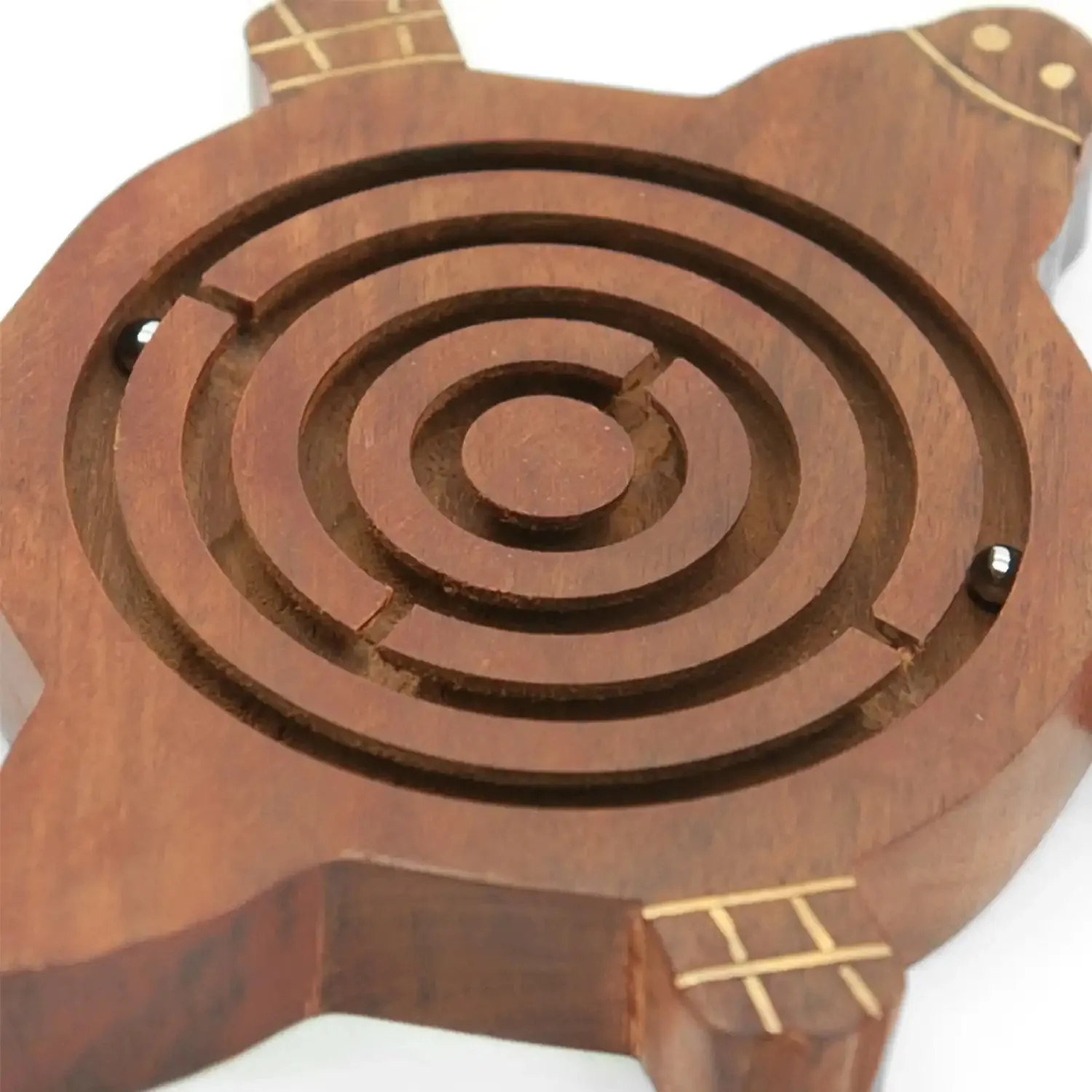 Mittimate Wooden Turtle Maze & Labyrinth Puzzle – Bhool Bhulaiyaa Board Game for Kids | Fun Indoor Brain Teaser & Activity Toy