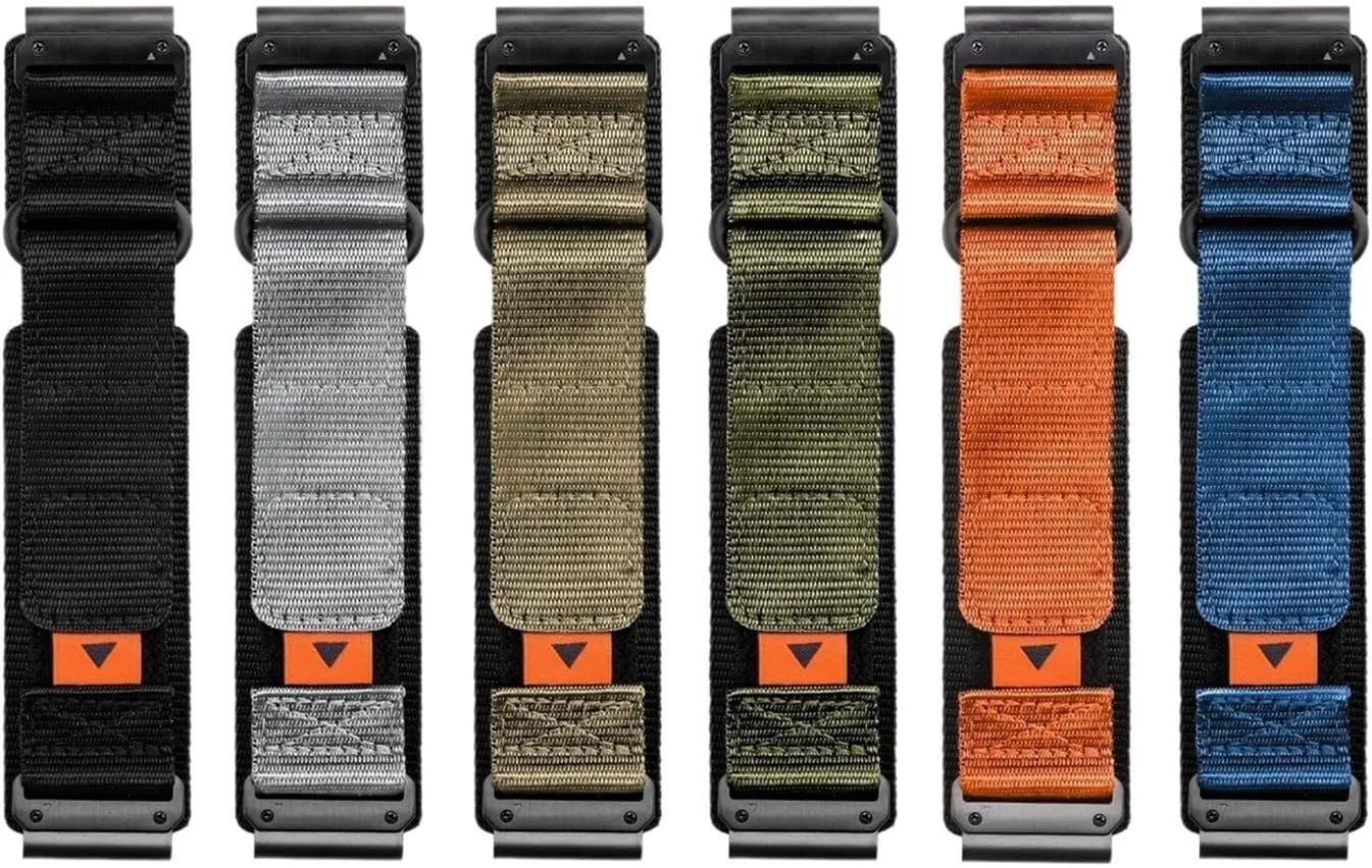 MK2 Sports unravel seashell nimble resolution silicate Band 22mm 26mm Nylon Woven Strap For Garmin Watch Fenix 8 7 6X Pro Elastic Bracelet for Tactlx7 