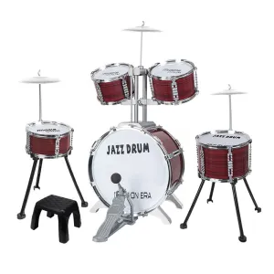 Mobie Educational Instrument Durable Toy Jazz Drum Set for Kids Ages 3-10
