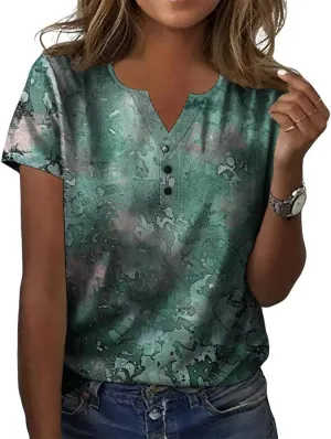 mollusk evolutionary tutor mathematics Summer Loose Fit Short Sleeve Graphic Button Down Shirts Work Business Blouses ZOCANIA Womens V Neck Boho Tops 