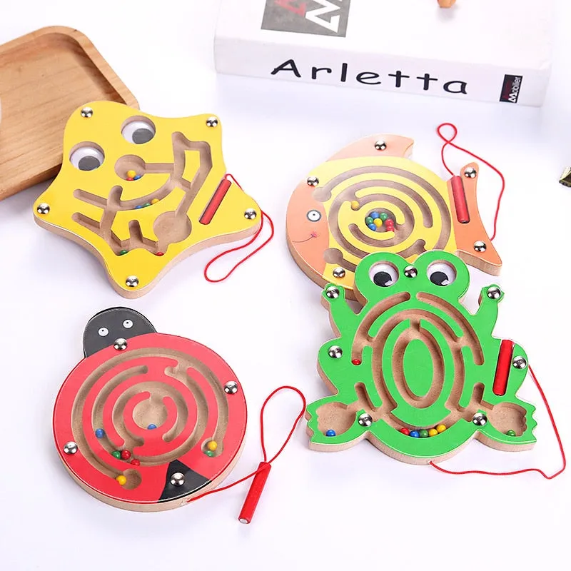 Montessori Magnetic Maze Puzzle Labyrinth