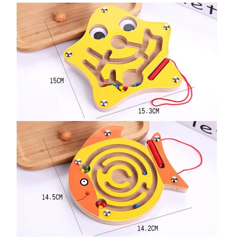 Montessori Magnetic Maze Puzzle Labyrinth