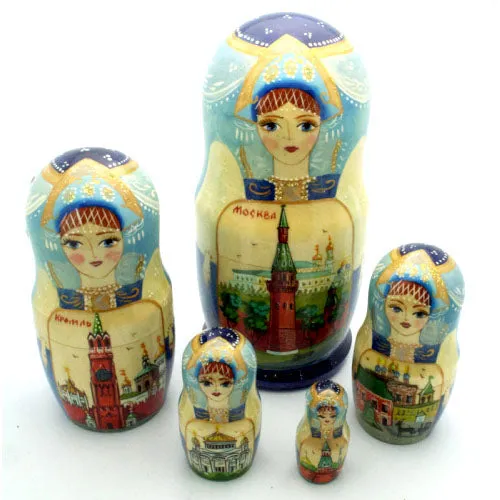 Moscow Kremlin Nesting Doll Set