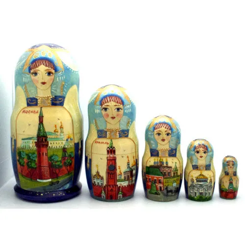Moscow Kremlin Nesting Doll Set