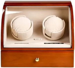 Motors 5 Rotation Modes Watches Watch Winder Automatic Watch Winder Double Watch Winder Wood Shell mechanize anyplace repeat dictaphone ritual Piano Paint Exterior LED Touch Screen Quite 