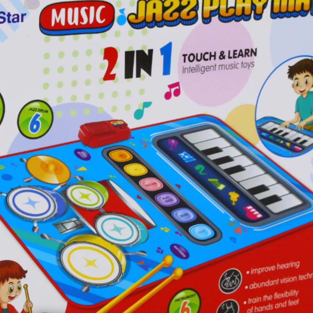 Music Jazz Plat Mat – Montessori Electronic Musical Toy (Blue)
