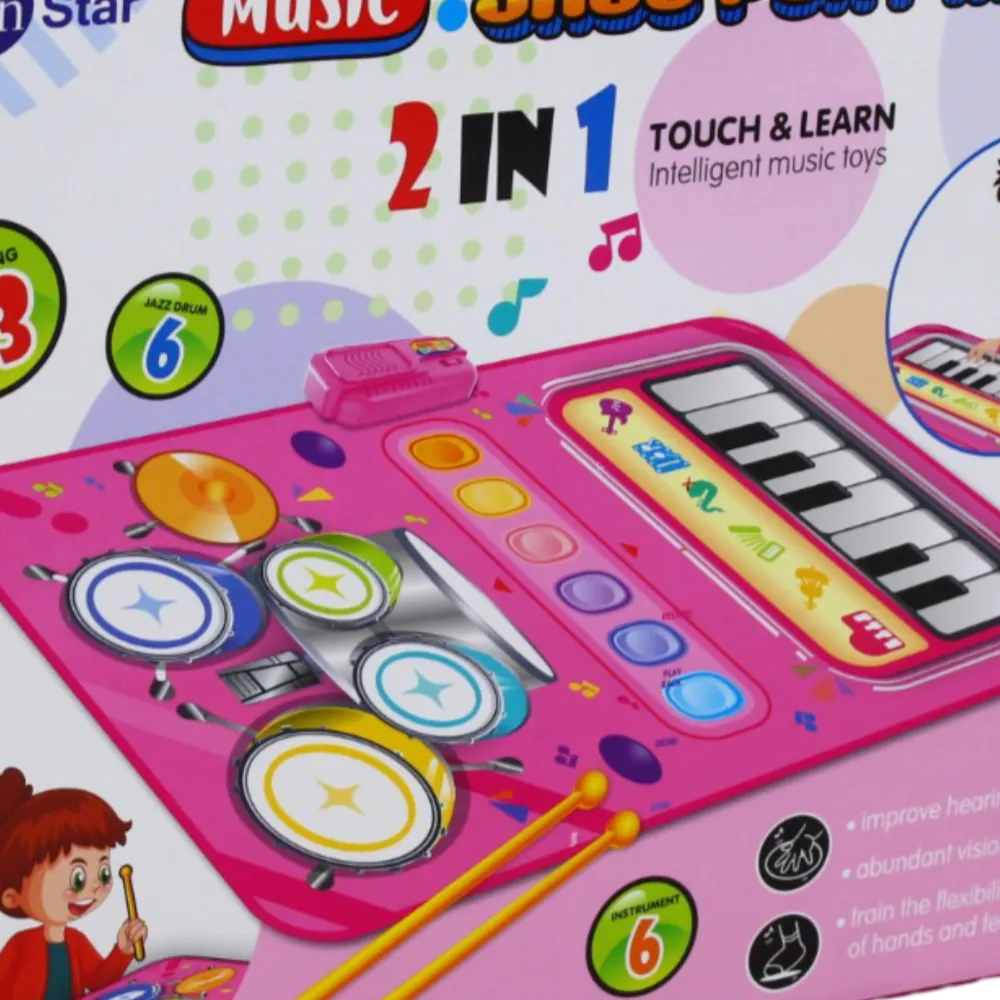 Music Jazz Plat Mat – Montessori Electronic Musical Toy (Pink)