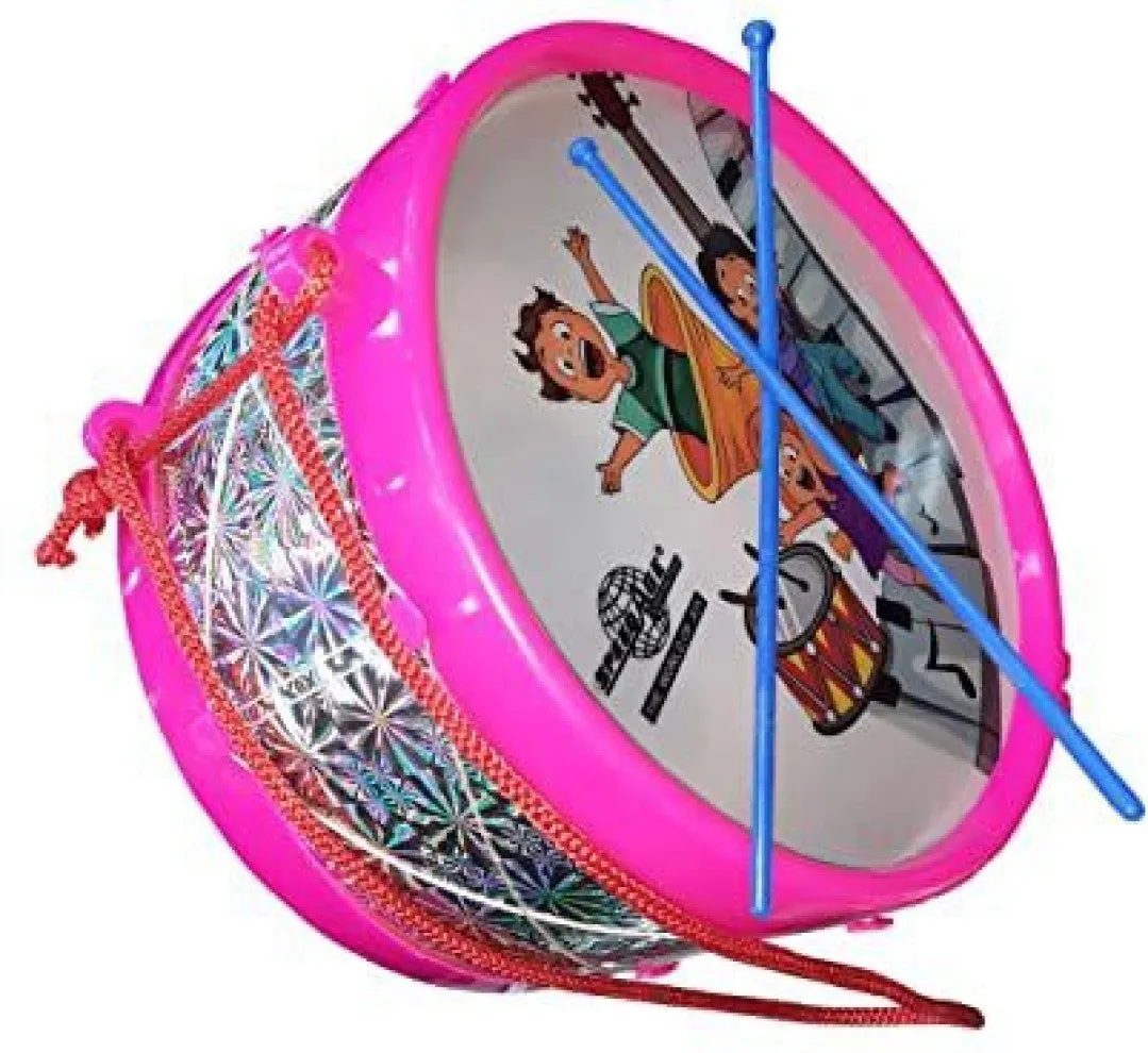 Musical Drum for Kids / Musical Dhol Toy (YELLOW)