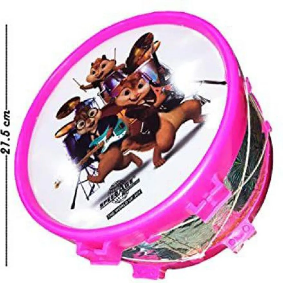 Musical Drum for Kids / Musical Dhol Toy (YELLOW)