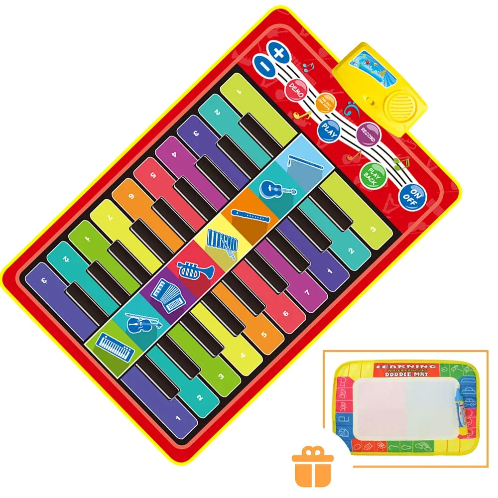 Musical Mat Baby Play Piano Mat Keyboard Toy Music Instrument Montessori Toys Crawling Rug Educational Toys for Kid Gifts
