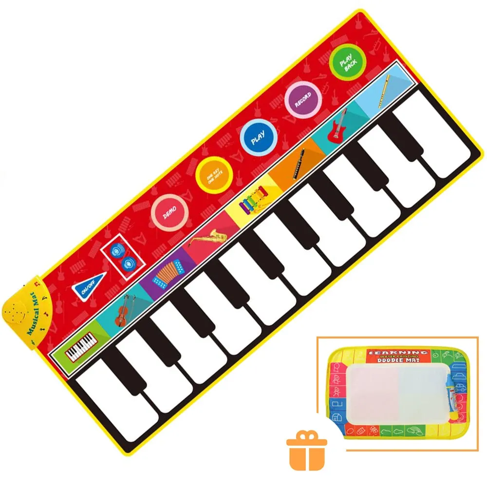 Musical Mat Baby Play Piano Mat Keyboard Toy Music Instrument Montessori Toys Crawling Rug Educational Toys for Kid Gifts
