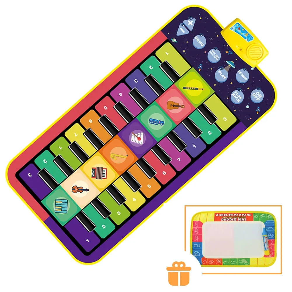 Musical Mat Baby Play Piano Mat Keyboard Toy Music Instrument Montessori Toys Crawling Rug Educational Toys for Kid Gifts