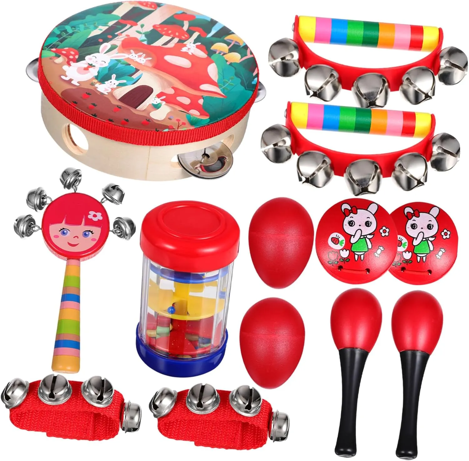 Musical satirist rephrase teach diagram Percussion Instruments Early Education Music for Boys and Learning and Development Musical 13Pcs 