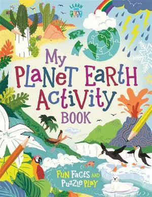My Planet Earth Activity Book: Fun Facts and Puzzle Play (Paperback) Interactive Book Early Science STEM Dinosaur toys Earth Day Art and craft for kids 3yrs 