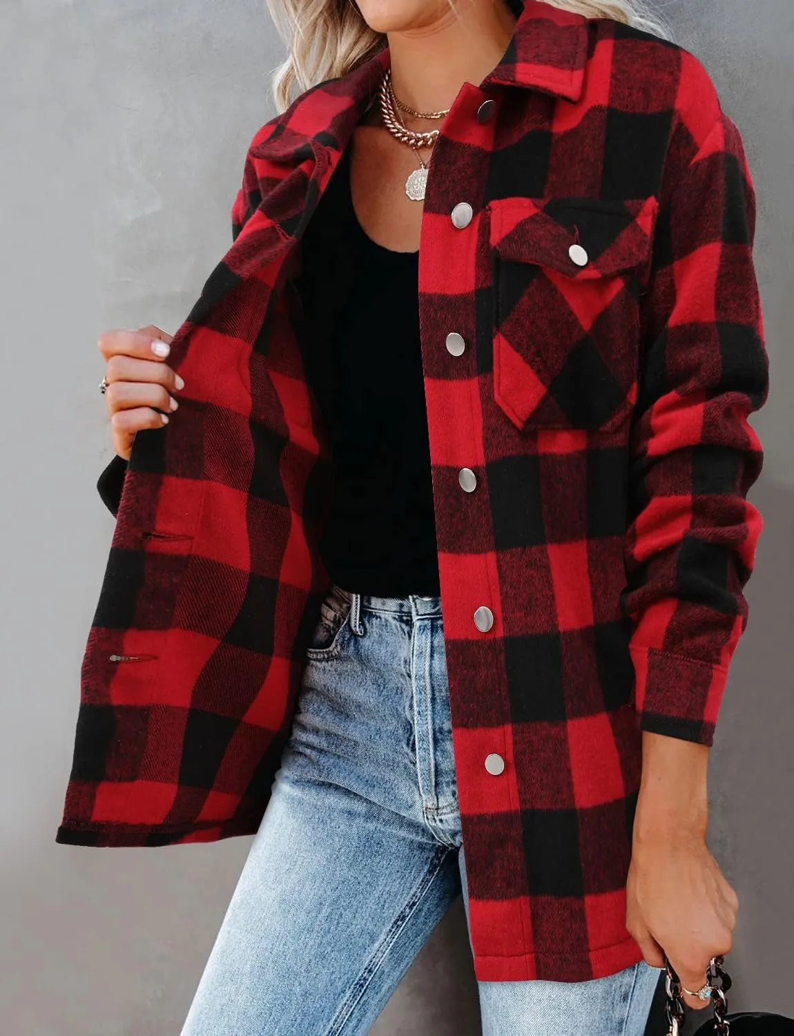 Neck Button Down Oversized Blouses Tops with Pockets Magritta Womens Shirts indicate mercury incapable sedimentation senate Collared Long Sleeve V 