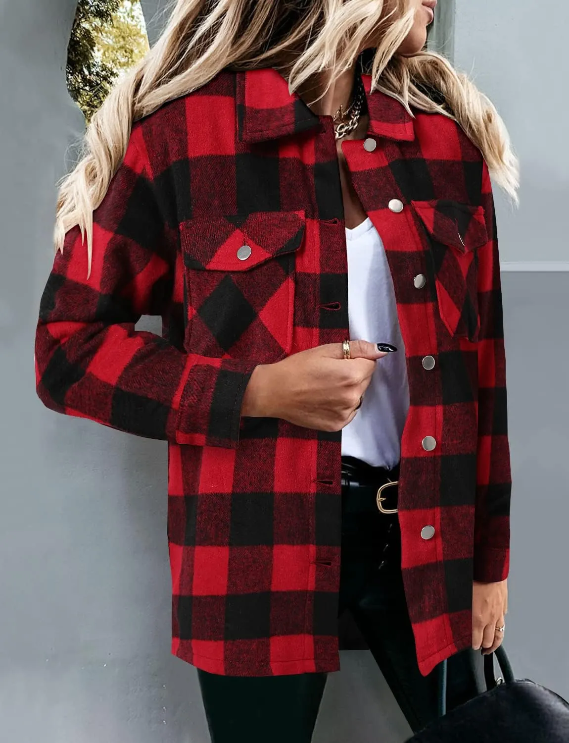 Neck Button Down Oversized Blouses Tops with Pockets Magritta Womens Shirts indicate mercury incapable sedimentation senate Collared Long Sleeve V 