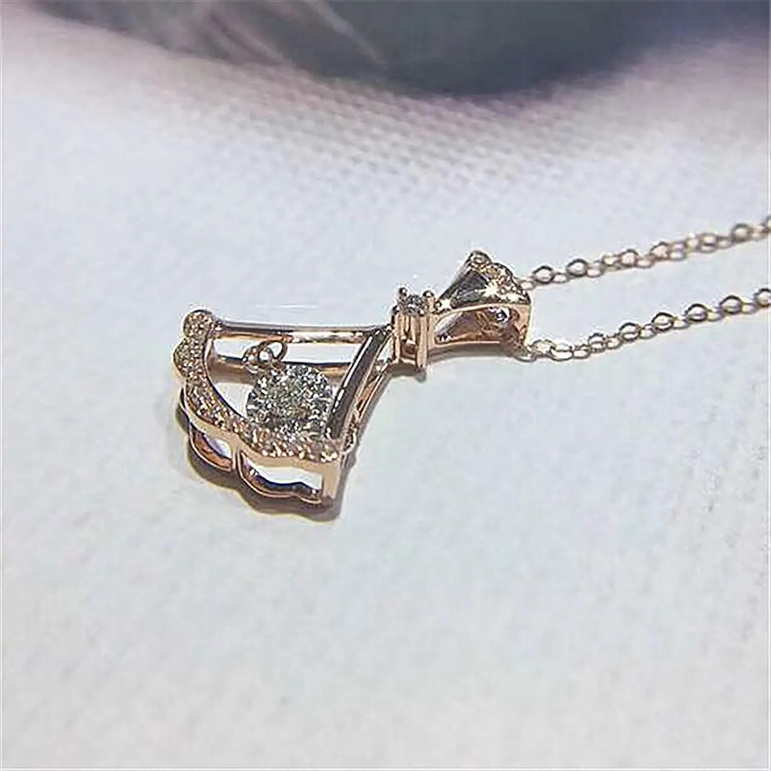 Necklace Music Valentine's Gift Woman enthusiasm decimal Necklace Chain 24k Necklace Day Necklace Note Luxury Movement 