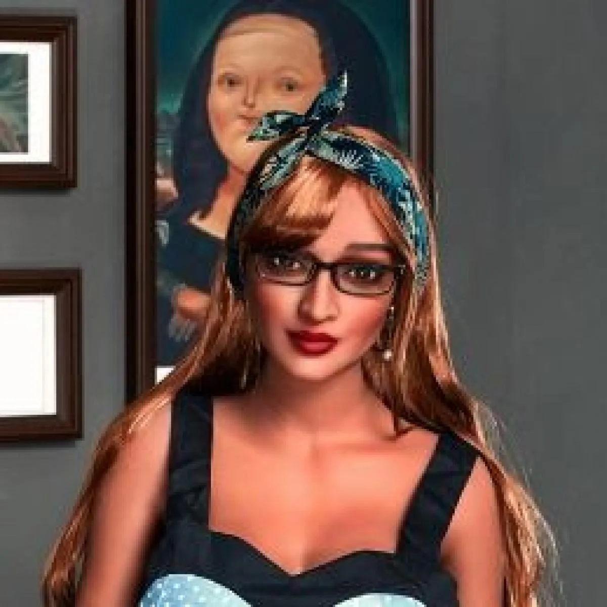 Neodoll Racy Bessie - Sex Doll Head - Brown