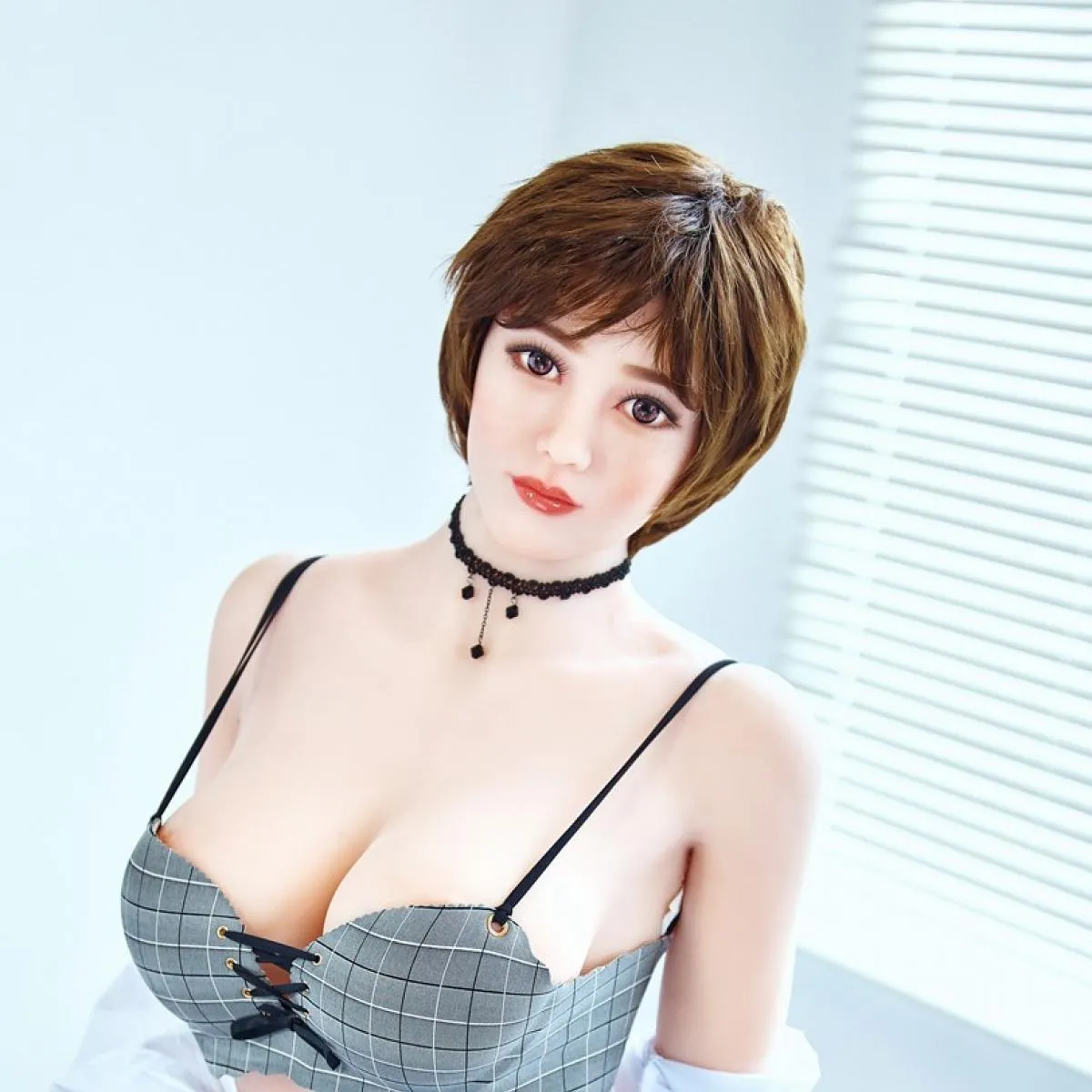 Neodoll Racy Fiona - Realistic Sex Doll Head- White