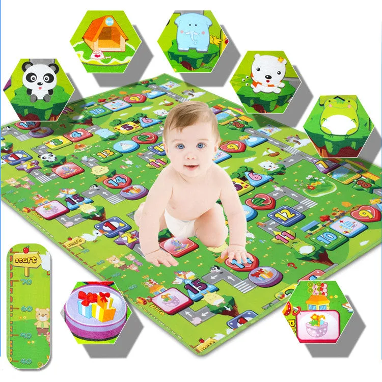 New Play Mat Baby Educational Crawl Pad Play Learning Safety Mats Kids Climb Blanket 90x100CM Game Carpet