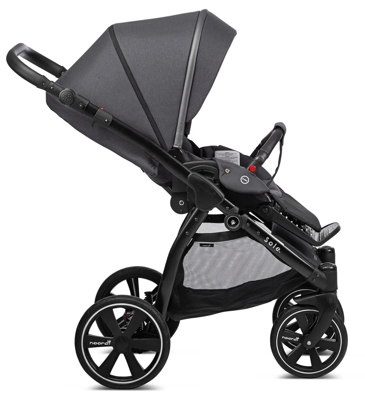 Noordi Sole Go 3in1 Essential Starter Travel & Nursery Bundle, Black
