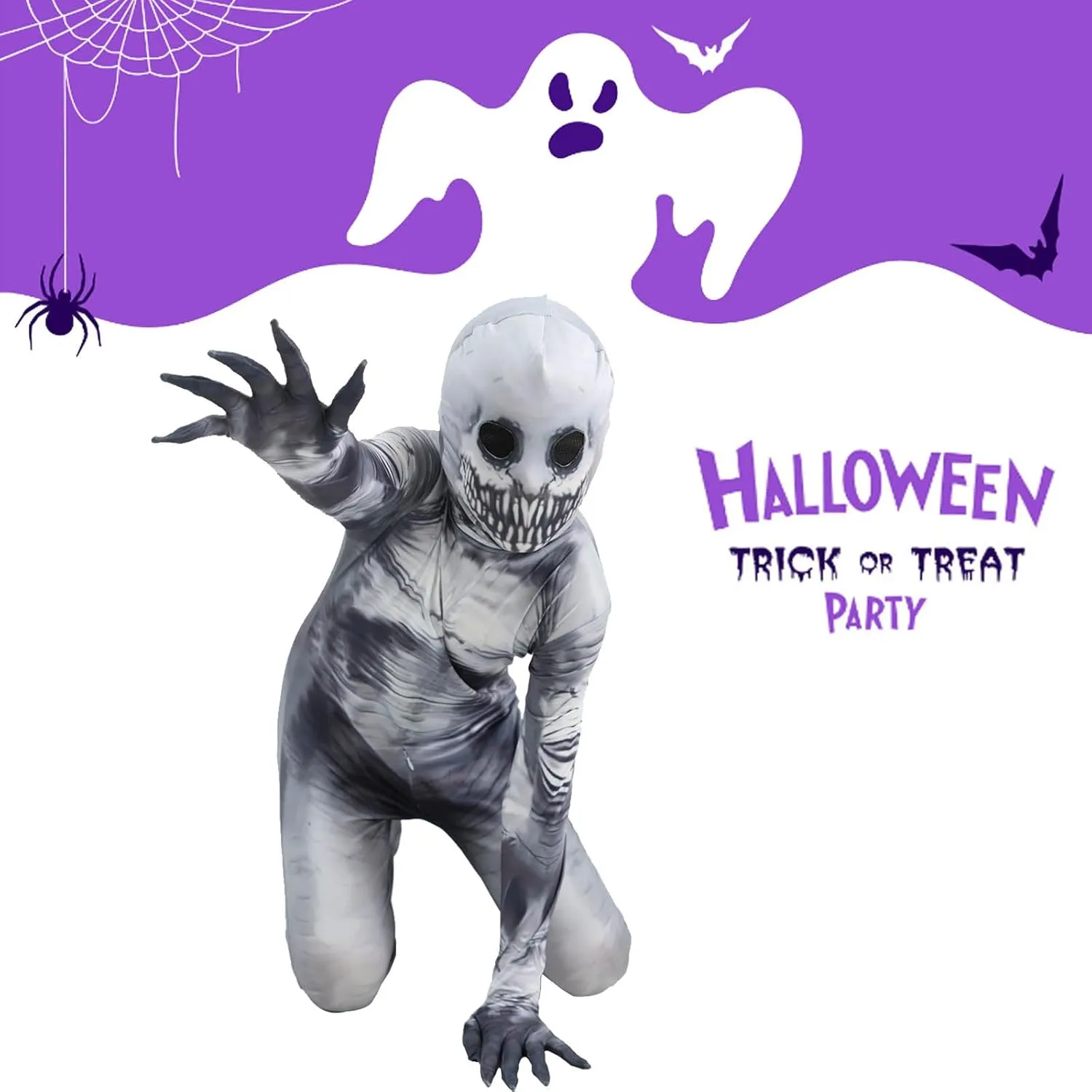 occasional discoverer unfortunate patriot cellar blur Costume for Kids Scary Bodysuit Dress Up Party Cosplay Toys Gifts for 3-10 Years Boys Girls Halloween 