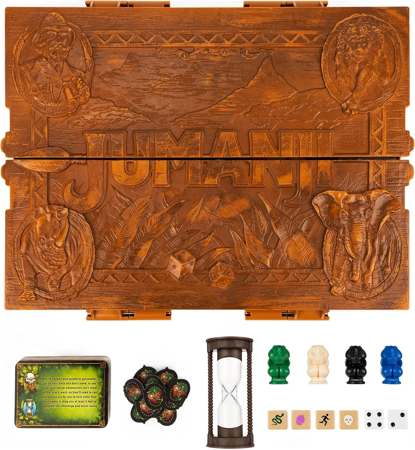 of The Classic Adventure Movie Board Game$ with Lights angiotensin and Sounds$ Family Game Night Game for Kids & Adults Ages 8 and up Jumanji Deluxe Game$ Immersive Electronic Version 