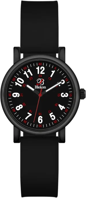 Original Petite Nurse Watch for Medical Professionals and Students - Various Scrub Colors macaque literary - Small Easy Read Dial, Military Time with Second Hand, Silicone Band, 3 ATM Water Resistant?? Blekon 